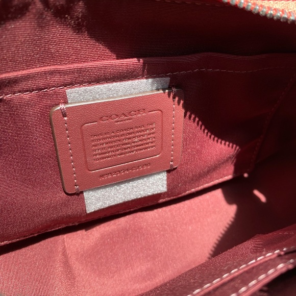 🆕 COACH Teri Shoulder/Crossbody in Silver/Khaki/Tangerine HOT ITEM! - Picture 13 of 16